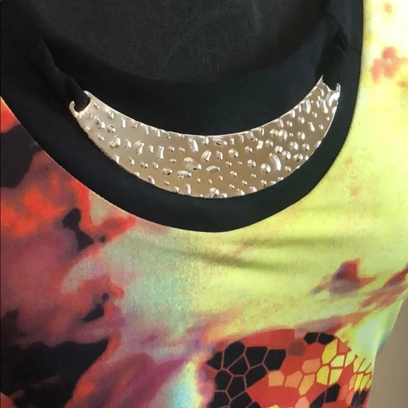 Crystal Fashions Colorful Sleeveless Dress, NWT, Size S - Picture 4 of 6